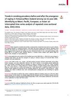 Trends in smoking prevalence before and after the emergence of vaping in Aotearoa/New Zealand among 14–15-year-olds identifying as Māori, Pacific, European, or Asian: an interrupted time series analysis of repeated cross-sectional data, 2003–2024