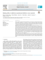 Masking ability of additively manufactured definitive crown materials