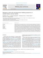 Belonging in urban park and playgrounds: Wellbeing perspectives of disabled children and their families