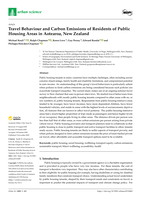 Travel Behaviour and Carbon Emissions of Residents of Public Housing Areas in Aotearoa, New Zealand