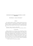Stochastic Solutions For Fractional Cauchy Problems