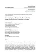 Community inquiry, wellbeing and the Tīvaevae Method: Findings from Dunedin's Ora'anga Meitaki 'Iri'irikāpua Pacific Dynamics