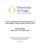 α-ENaC-Dependent NGFR Downregulation: A Vulnerability in Triple-Negative Breast Cancer
