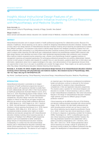 Insights About Instructional Design Features of an Interprofessional Education Initiative Involving Clinical Reasoning with Physiotherapy and Medicine Students