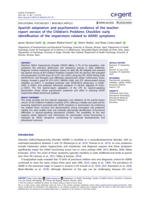 Spanish adaptation and psychometric evidence of the teacher-report version of the Children’s Problems Checklist: early identification of the impairment related to ADHD symptoms