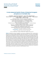 In situ-measured benthic fluxes of dissolved inorganic phosphorus in the Baltic Sea