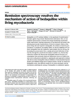 Remission spectroscopy resolves the mechanism of action of bedaquiline within living mycobacteria