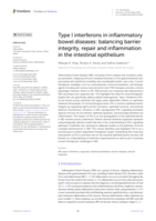 Type I interferons in inflammatory bowel diseases: balancing barrier integrity, repair and inflammation in the intestinal epithelium