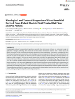 Rheological and Textural Properties of Plant‐Based Gel Derived From Pulsed Electric Field‐Treated Oat Flour and Pea Protein