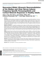 Noncontact Midair Ultrasonic Neuromodulation of the Median and Ulnar Nerves Induces Frequency-Specific Parasympathetic and Cortical Network Responses in Healthy Adults