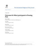Outcomes for Māori participants in Housing First