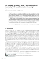 Are LLMs and the Model Context Protocol Sufficient for Automating Web-Based Information Processing?