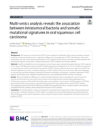 Multi-omics analysis reveals the association between intratumoral bacteria and somatic mutational signatures in oral squamous cell carcinoma