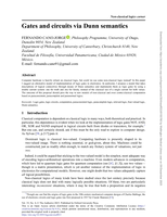 Gates and circuits via Dunn semantics