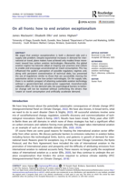 On all fronts: how to end aviation exceptionalism