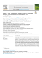 Impact of water availability on food security in GCC: Systematic literature review-based policy recommendations for a sustainable future