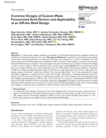 Common Designs of Custom-Made Fenestrated Arch Devices and Applicability of an Off-the-Shelf Design