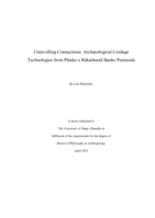 Unravelling connections: archaeological cordage technologies from Pātaka o Rākaihautū Banks Peninsula