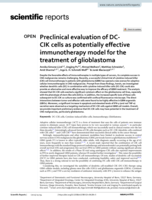 Preclinical evaluation of DC-CIK cells as potentially effective immunotherapy model for the treatment of glioblastoma