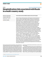 Hospitalization risks associated with floods in a multi-country study