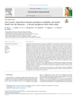 Life in green: Associations between greenspace availability and mental health over the lifecourse – A 40-year prospective birth cohort study