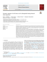 Dynamic response of soft tissue can be disregarded during femoral stem impaction