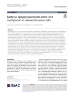 Bacterial lipopolysaccharide alters DNA methylation in colorectal cancer cells