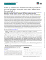 Follow-Up and Outcomes of Infants Perinatally-Exposed to HIV in a Low-Prevalence Setting: The Multicentre Children's HIV Exposure Study 2 (CHIVES2)