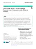 Australasian periprocedural guideline for children and adolescents with diabetes mellitus