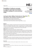 Feasibility of software prompts to support antenatal vaccination decision-making: A cross-sectional study