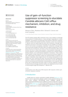 Use of gain-of-function suppressor screening to elucidate Candida albicans Cdr1 efflux mechanism, inhibition, and drug resistance