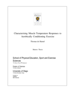 Characterising Muscle Temperature Responses to Aerobically Conditioning Exercise