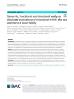 Genomic, functional and structural analyses elucidate evolutionary innovation within the sea anemone 8 toxin family