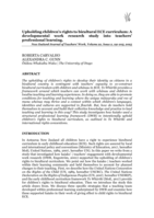 Upholding children’s rights to bicultural ECE curriculum: A developmental work research study into teachers’ professional learning