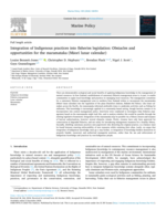 Integration of Indigenous practices into fisheries legislation: Obstacles and opportunities for the maramataka (Māori lunar calendar)