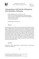 A Reacquaintance with Grief: the Anthropocene and Ecclesial Rites of Mourning