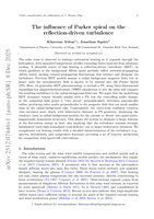 The influence of Parker spiral on the reflection-driven turbulence