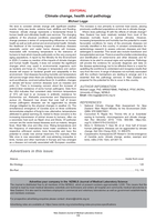 Climate change, health and pathology