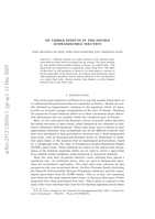 On visible effects in the double Schwarzschild solution