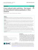 Cross-cultural code-switching - the impact on international medical graduates in New Zealand