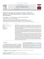 Intellectual achievement and cognitive functioning in children and adolescents with ADHD-affected siblings: A systematic literature review and meta-analysis