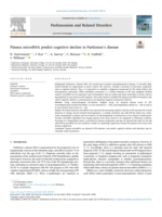 Plasma microRNA predict cognitive decline in Parkinson's disease