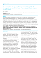 Awareness, Knowledge, and Management of Long COVID Among a Small Cohort of Primary Care-based Physiotherapists in New Zealand