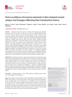 Viral surveillance of invasive mammals in New Zealand reveals unique viral lineages reflecting their introduction history