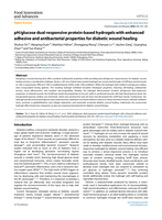 pH/glucose dual-responsive protein-based hydrogels with enhanced adhesive and antibacterial properties for diabetic wound healing