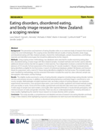 Eating disorders, disordered eating, and body image research in New Zealand: a scoping review