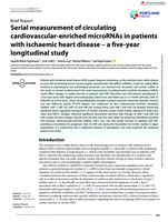 Serial measurement of circulating cardiovascular-enriched microRNAs in patients with ischaemic heart disease - a five-year longitudinal study