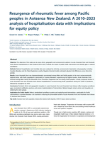 Resurgence of rheumatic fever among Pacific peoples in Aotearoa New Zealand: A 2010–2023 analysis of hospitalisation data with implications for equity policy