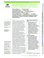 Reporting GUideline for Intervention DEscription in Rehabilitation (GUIDE-Rehab): a tool to open the 'black box' of rehabilitation complex interventions