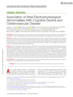 Association of Atrial Electrophysiological Abnormalities With Cognitive Decline and Cerebrovascular Disease